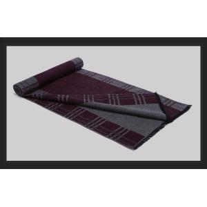 silk and viscose blended Thick Check Reversible Mens Scarf For Winter