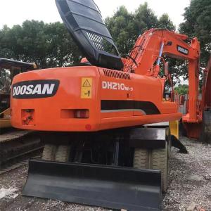 DH210 Used Doosan Wheeled Excavator 21 Ton Robust Construction