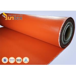 Red Double Sides Fiberglass Fabric Fireproof High Temperature Thermal Insulation