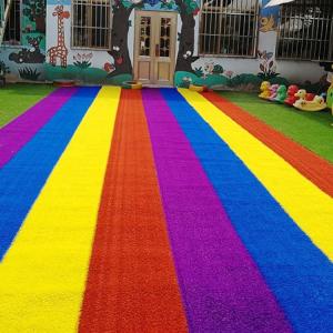 Rainbow lawn turf artificial grass synthetic multifunction artificial grass