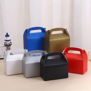 China Multicolor Ox Horn Candy Box Holiday Party Candy Packaging Paper Box Plain Color Portable Packaging Box on sale