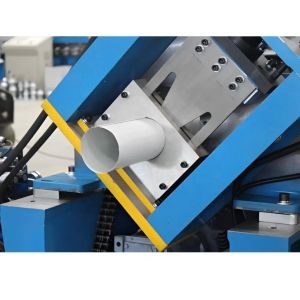 Cheap 3 Inches Diameter Metal Steel Aluminium Round Rain Downspout Pipe Roll Forming Machine for sale