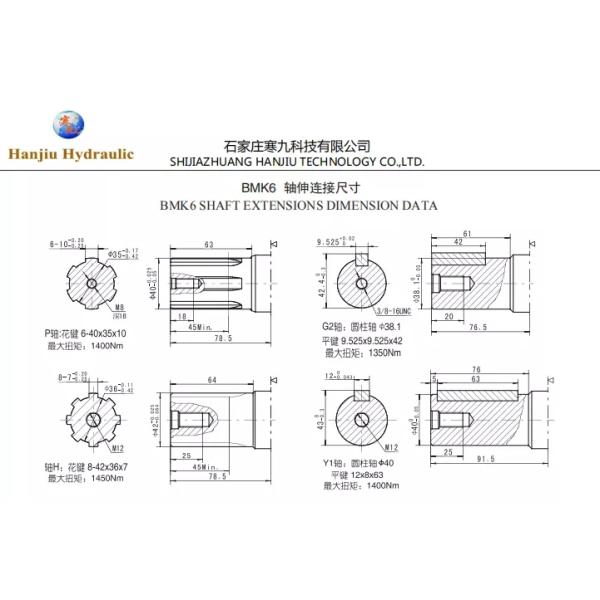 BMK6-1000-CC-T1-SF5 Dynamic Hydraulic Motor Charlynn 6000 Series motor