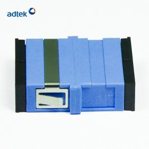 Blue SC UPC Adapter , SM Duplex Fiber Optical Coupler