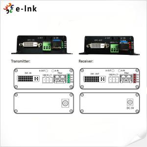 20km 1Ch Bidirectional DVI Fiber Optic Extender RS232