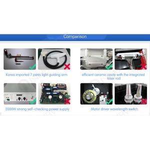 1064 nm / 532nm pigments removal q switch laser tatoo remove machine