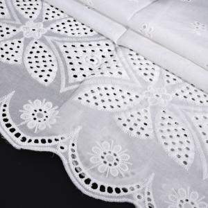 Cotton Embroidery Lace Fabric 5 Yards 3D Butterfly Flower Guipure Cord Lace
