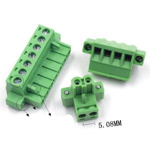 5.08mm Pitch PCB Plug-in Screw Terminal Blocks Plug Straight Pin Header with
