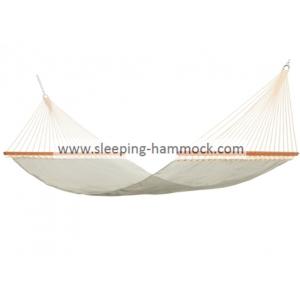 Cheap Quick Dry Double Size Poolside Hammocks With Stand and Solid Wood Spreader Bar for sale