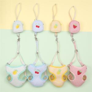 Traction Green Cat Harness Chest Strap Snack Bag Cat Traction Rope Adjustable