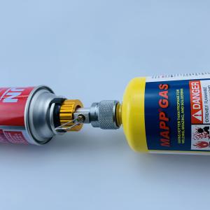 LPG Brass Conversion Adapter for Camping Gas Stove Canister Gas Convertor