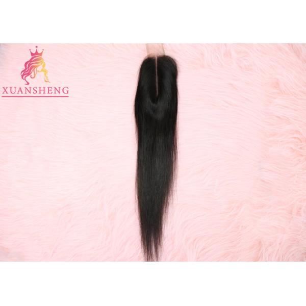 Quality 2*6 Transparents Lace Kim Closure Curticle Aligned Straight Hair wholesale