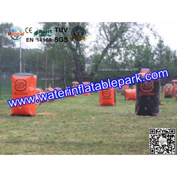 Quality Red Sport  Inflatable Paintball Bunker  , Customized  Inflatable Paintball Field wholesale