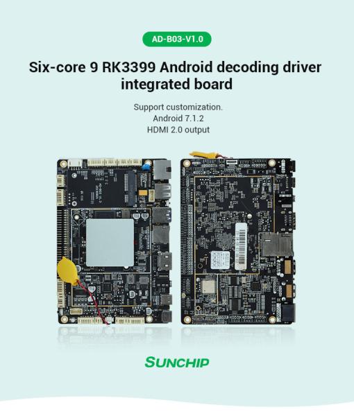 Quality LVDS EDP Embedded System Board RK3399 GPIO UART TTL android Motherboard wholesale