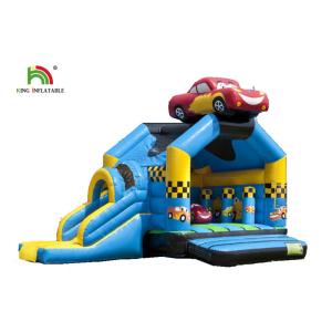 5.2 x 6.9m Custom Made Inflatable Bounce House / Jumping Castle With Slide