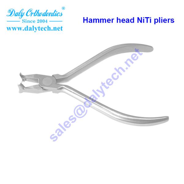 Hammer head NiTi pliers of forceps dentales from orthodontics inc