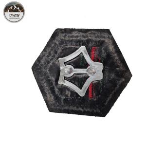 Bumble Bee Black Custom Embossed Leather Patches Washable With Sew On Backing