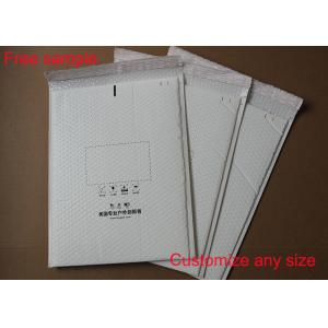 Shock Resistant Poly Bubble Mailers , Bubble Mailer Envelope With White Color