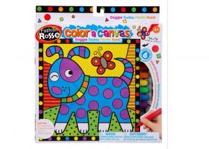 China DIY Preprinted Arts And Crafts Toys Fabric Painting Toy 6 Color 9 - Inch For Girls on sale