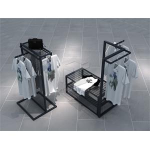 China Clothing Displays Racks Cloth Hanger Stand For Showroom Melamine Board ODM on sale