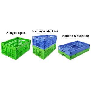 Multi-functional Foldable Heavy Duty Plastic Injection Vegetable Fruit Crate