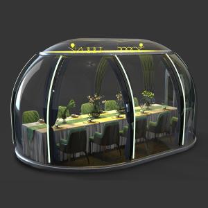 Outdoor Camping Homestay Steel Structure Spherical Tent House With Transparent Bubble Room And Dome Room