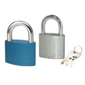 Oval Iron High Security Padlock / 3 Nickel Plated Long Shank Padlock