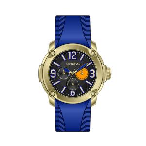 Automatic Mechanical Watch , Silicon Band Multifunction Watches For Men