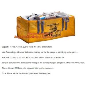 super sack Bulk jumbo Bag garbage dumpster skip bag,OEM PP super sack garbage