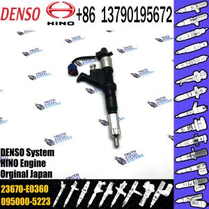 China Common rail fuel injector 23670-E0360 095000-5970 095000-5971 095000-5972 for HINO 700 Series E13c on sale