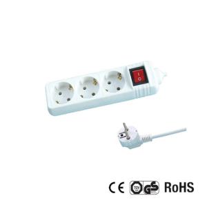 Cheap Germany Type Extension Socket With 1.5m Wire, With Switch CE/GS Certificate for sale
