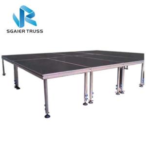 1.22 * 2.44m Disco Backdrops Stage Equipment With Round Leg Custom Shape