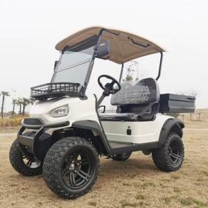 Pointed Two-Seater White Electric Golf Dump Truck Can Be Customized With Color