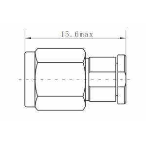 Spray Resistant 2.4mm Male Cable Connector Salt for MF30A Stainless Steel