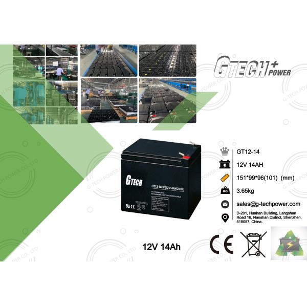 Quality Maintenance Free Sealed Lead Acid Battery 12v 14ah For Ups System wholesale