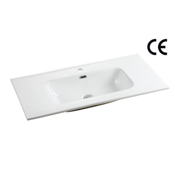 Quality Ceramic Large Bathroom Rectangular Vessel Sink Vanities 1000mm wholesale