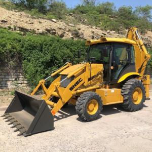 7*24 Hours Service Snsc 388 Backhoe Wheel Loader With Front End Loader And