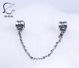 China S925 sterling silver bracelet accessories EUP0385S mini Pandora bracelet safety chain on sale