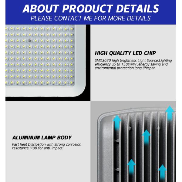 Power 12V LED Solar Flood Lights Outdoor 300W 1000W Warm White