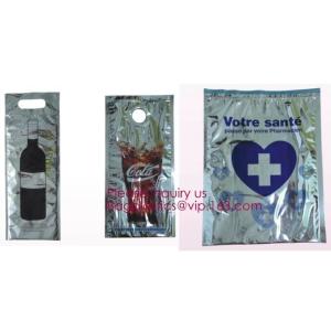 China reflective Thermal Plastic handle portable aluminum epe foam Insulation bag cool bag,aluminum film lunch Thermal food pi on sale