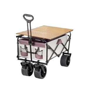 260KGS Weight Capacity Four-wheel Wagon Carts With Removable Canopy For Beach