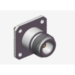 Cheap N Female Waterproof 4-hole Flange RF Coaxial Connector with Microstrip for sale