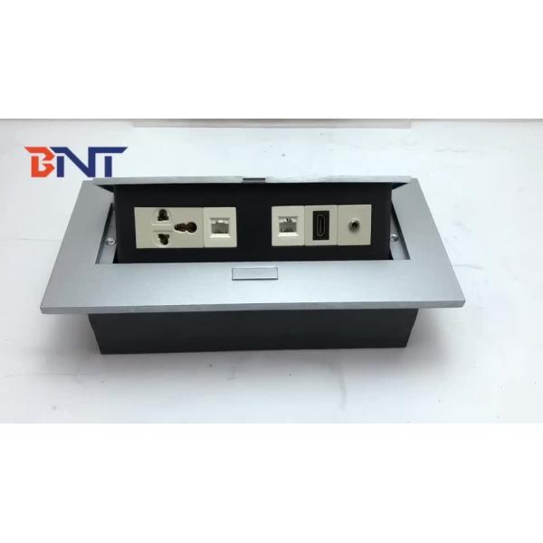 with 30cm cable length hidden type desktop conference table pop up power socket