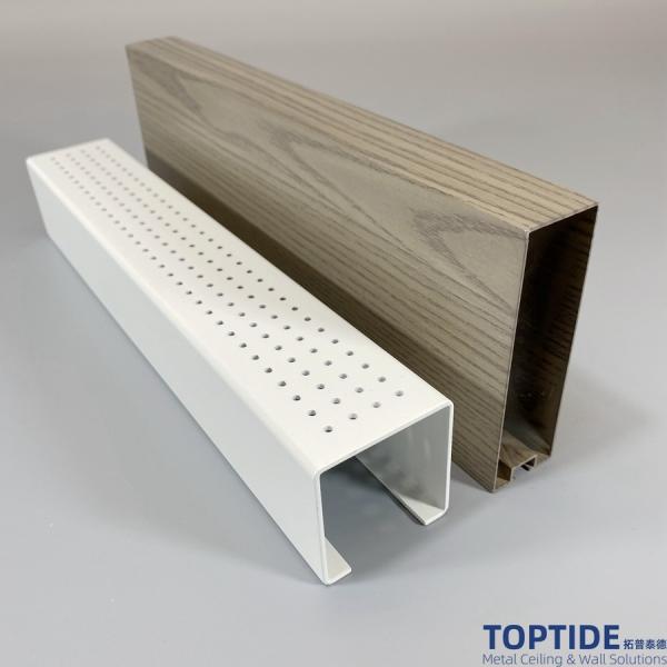 Noise Reduction Absorbing C shape Strip Ceiling Sound Reduction Absorber Aluminium Panels