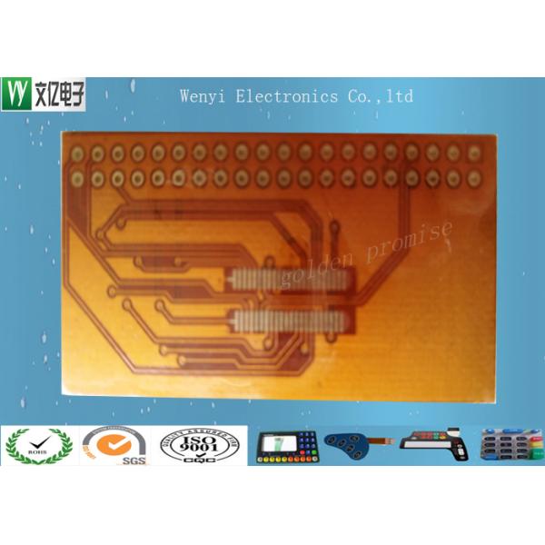 Stainless Steel Stiffener Polyamide Flexible Printed Circuit Cable 0.5 Mm Gold Finger Pitch