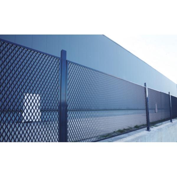 Heavy Duty Security Expanded Metal Mesh Fence 60x100mm 3m Length