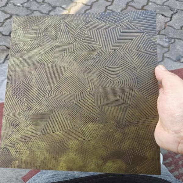 Quality 304 Brass Bronze Nano Copper Painted Ss Panel Hand Hammer Finish Colored Stainless Steel Sheets wholesale
