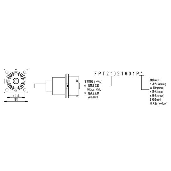 IP67 Single Pin Waterproof DC Power Connector RoHs Certification
