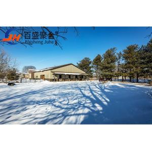 Prefab Large Span Warehouse with Metal Reinforced Structure and C.Z Shape Purlin