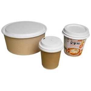Disposable Paper Bowl Paper Lid With Lid Recyclable for Hot Food